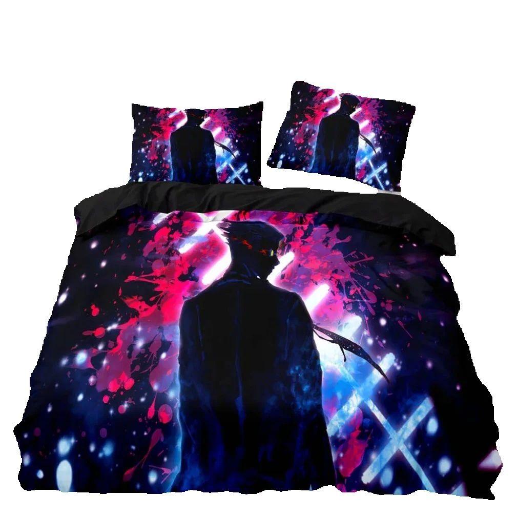 

Комплект постельного белья «Аниме Дзюдзюцу Кайсен» из картона, пододеяльник и наволочки «Сатору Годзё», комплекты пододеяльников с известными японскими аниме 135x200cm 2pcs