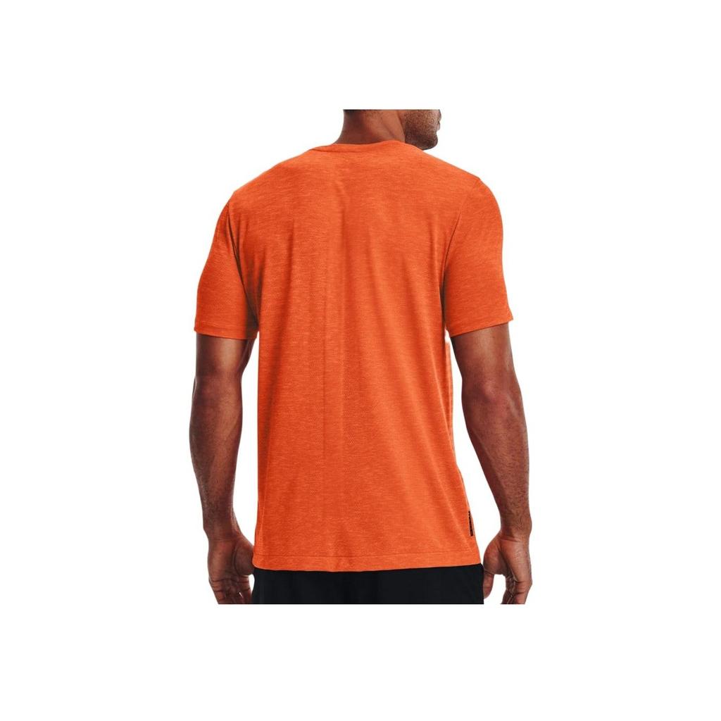 Under Armour Training Sports Crew Neck T-Shirt Men Tops Orange 1370441-800
