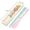 Skater Chopsticks and Spoon Combo Set, 18cm, Antibacterial, Bento Box, Adult Size, Silent Silicone Cushion, Made In Japan, Sumikko Gurashi Movie 3, CC