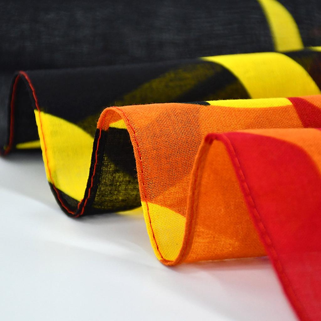 21'' Flames Bandana Huvudduk Turbaner för Kvinnor Män Street Style Turban Unisex Huvudomslag Bandana Eldmönster