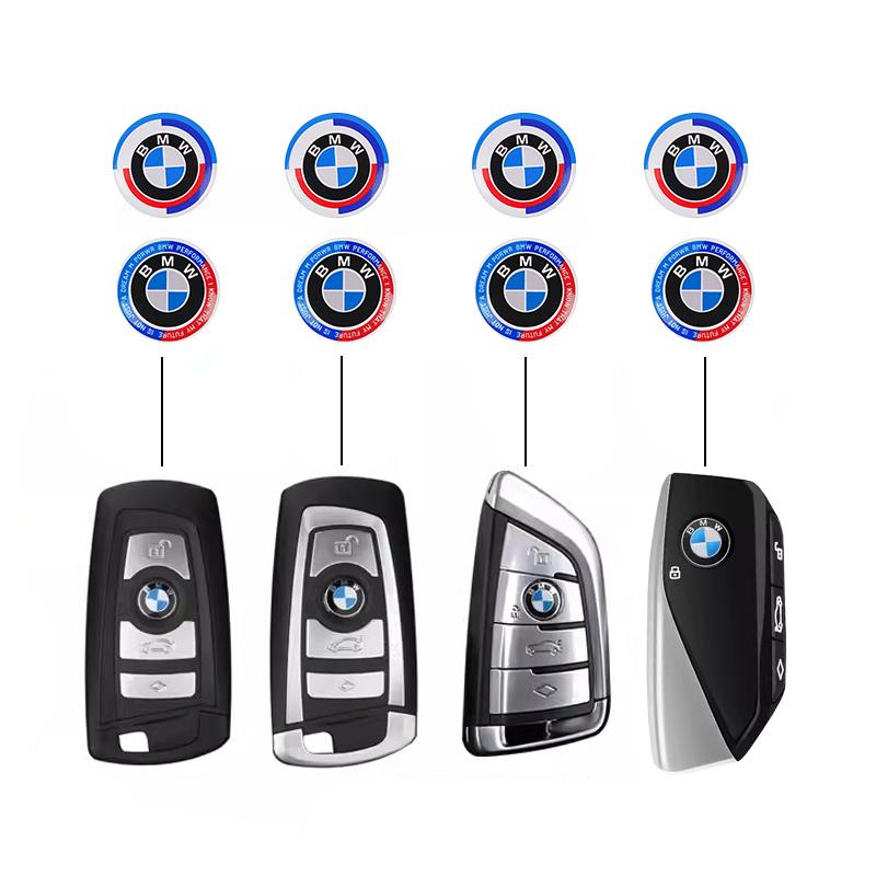 For BMW New 2025 Car Remote Key Logo Sticker Aluminum Emblem Decal For BMW F12 F13 G30 G32 F34 F40 F45 F46 X1 X2 X3 X5 X4 X6 X7