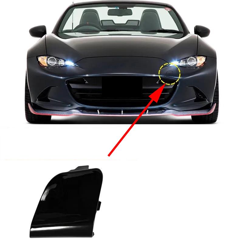 Auto Front Bumper Tow Hook Cap Towing Eye Cover for Mazda MX-5 Miata MX5 2016 2017