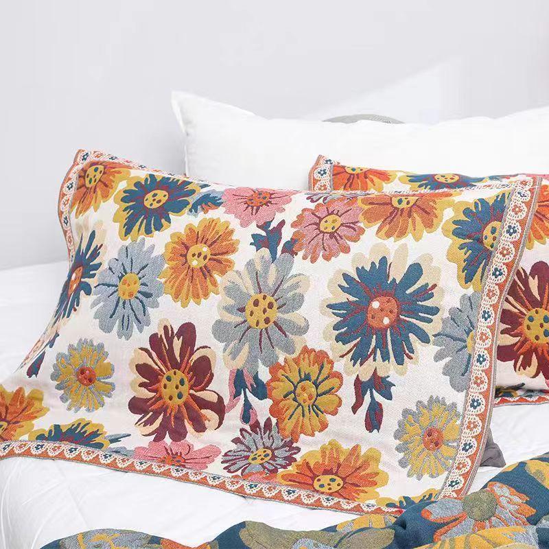 New Muslin Blanket Bed Sofa Travel Breathable Chic Mandala Big Soft Blanket
