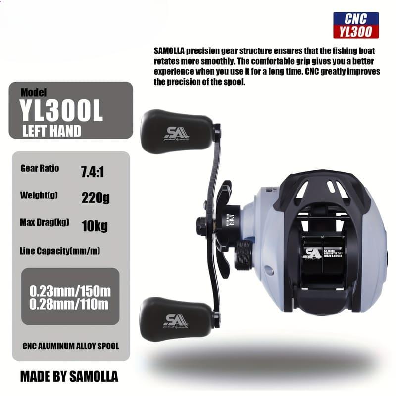 Long Distance Casting Reel High Speed Gear Ratio Corrosion Resistant Brass and Stainless Steel Bearings Smooth Performance for Saltwater Fishing