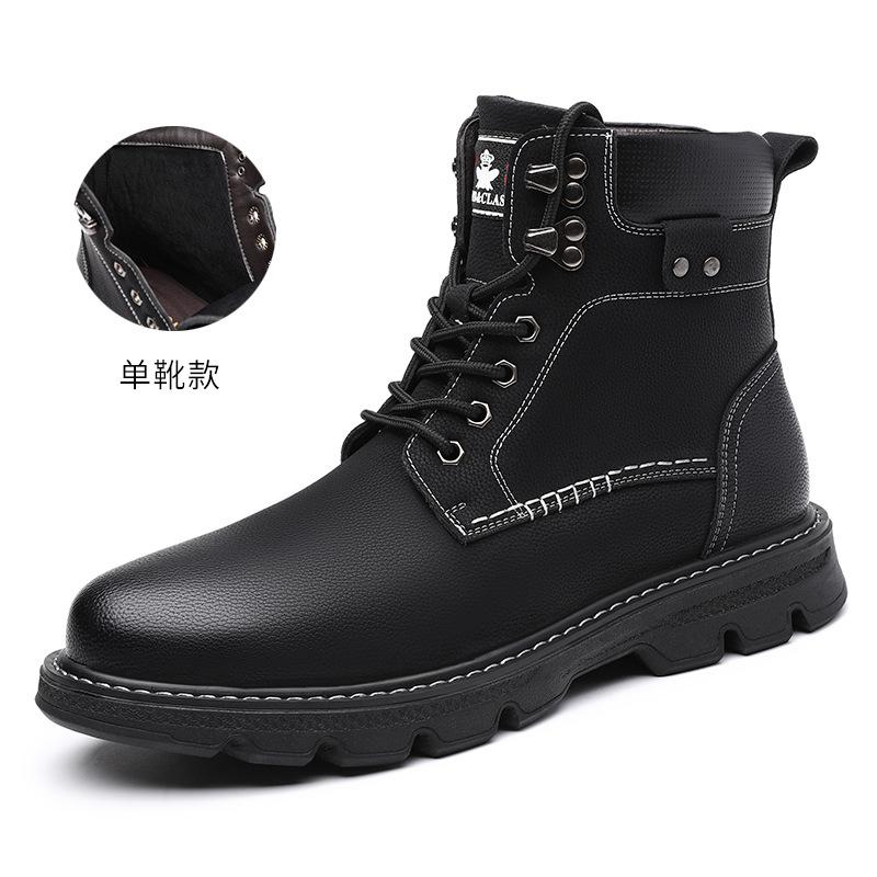 

2025 зимние ботинки Martin мужские высокие британские ботинки средней высоты ботинки для инструментов бархатные ботинки 44