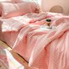 Washed Cotton Plaid Quilt, Air Condition Thin Comforter, Blanket Bedspread, Single, Double, Queen, King Bed Coverlet, Summer