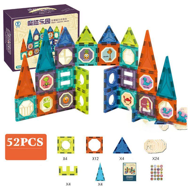 Magnetic Lighting Building Blocks With Multicolor Educational Design**