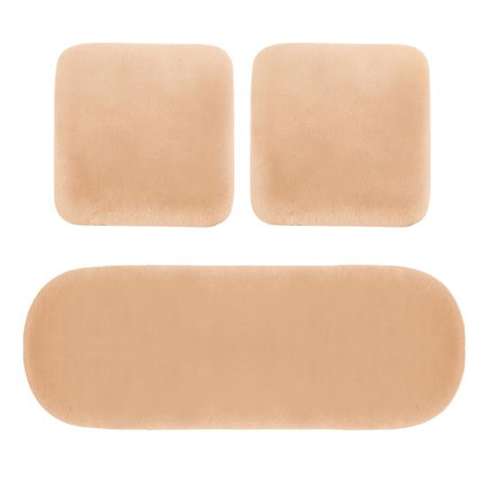 3 sztuk/zestaw zimowe pluszowe ciepłe antypoślizgowe poduszki na przednie tylne siedzenie samochodu zestaw poszewek