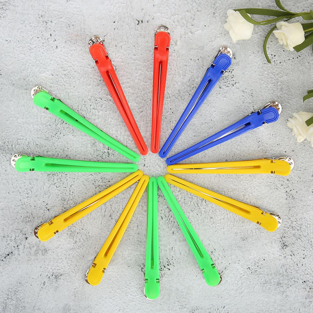 24pcs Duckbilled Clip Aluminum Hairdressing Hairstyle Pin for Hair Salon Barber ShopHairdressing Pin