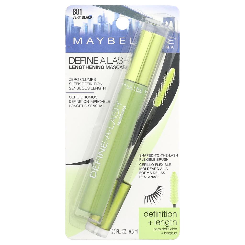 Define-A-Lash, Lengthening Mascara, 801 Very Black, 6.5 Ml (0.22 Fl Oz)