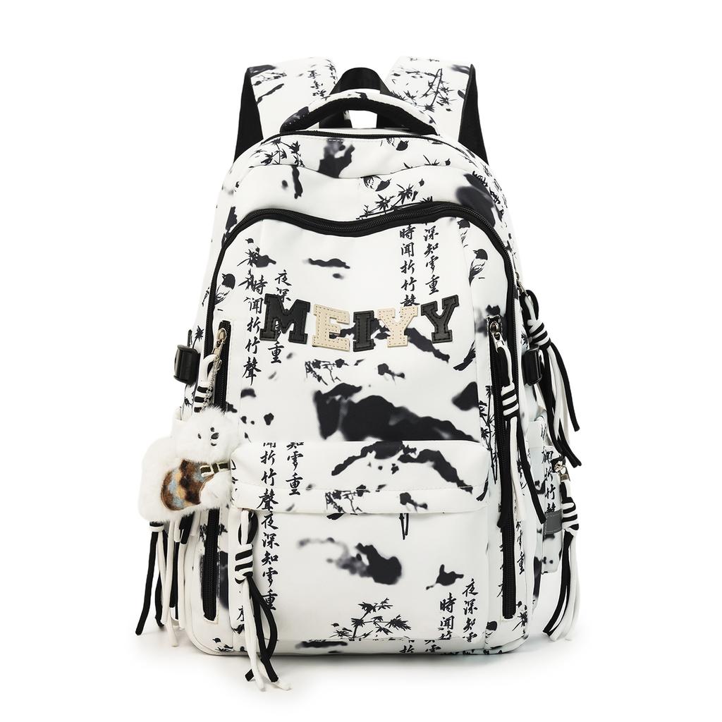 Schoolbag Elementary school students 3rd to 6th grade backpack Korean niche tie-dye junior high school backpack high school student college student