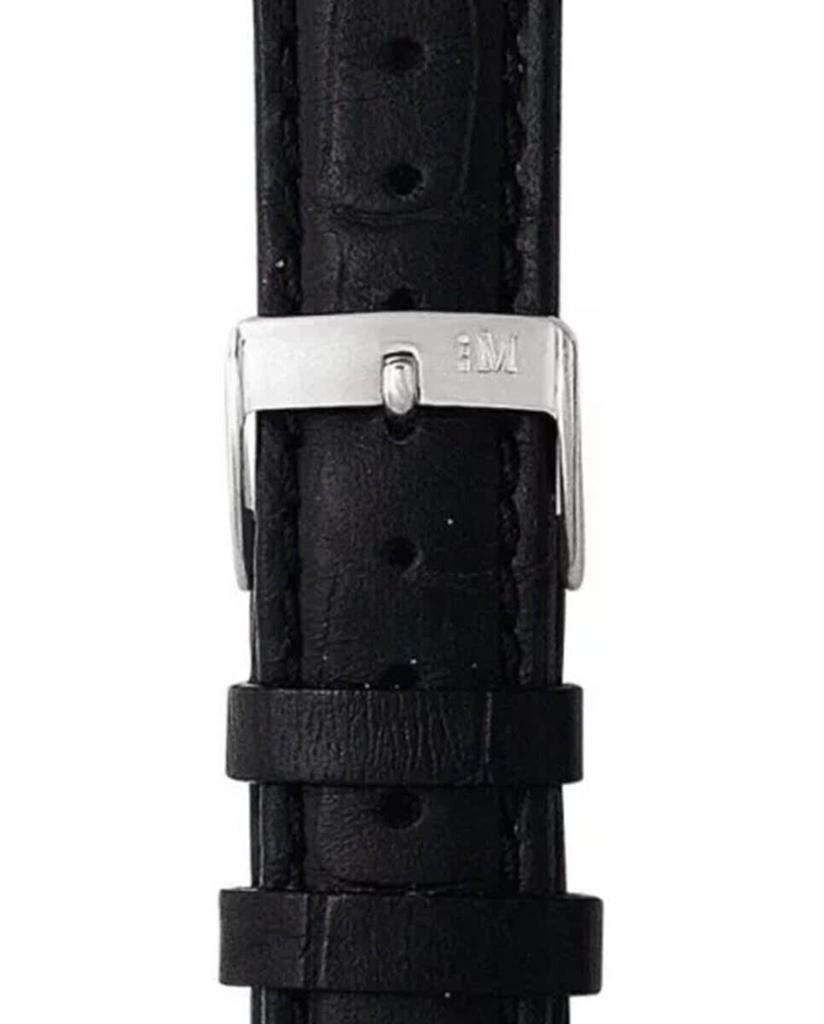 MORELLATO Watch Band BOLLE 20mm Embossed Cowhide Y2269 480 019 020 [MORELLATO] XL, length, Black, Leather,