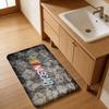 N-NASCARS Racing Car Bathroom Mat INS Style Soft Bedroom Floor House Laundry Room Mat Anti-skid Welcome Doormat