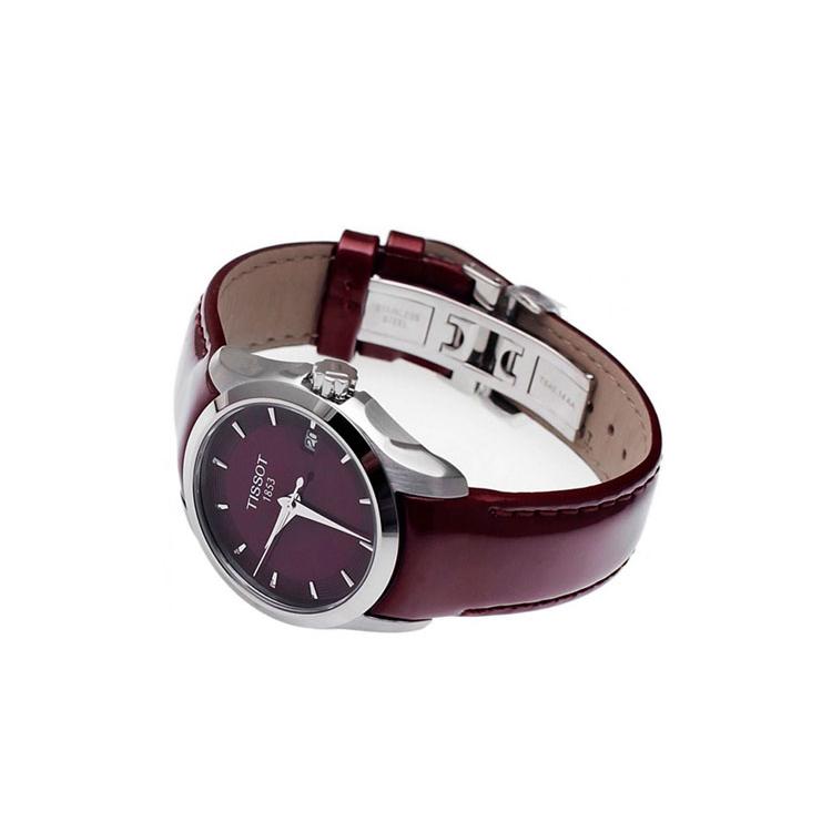 TISSOT Kutu Collection Quartz Movement 100m Water Resistance Women's Watch 32mm Red Watch Dial T035.210.16.371.01