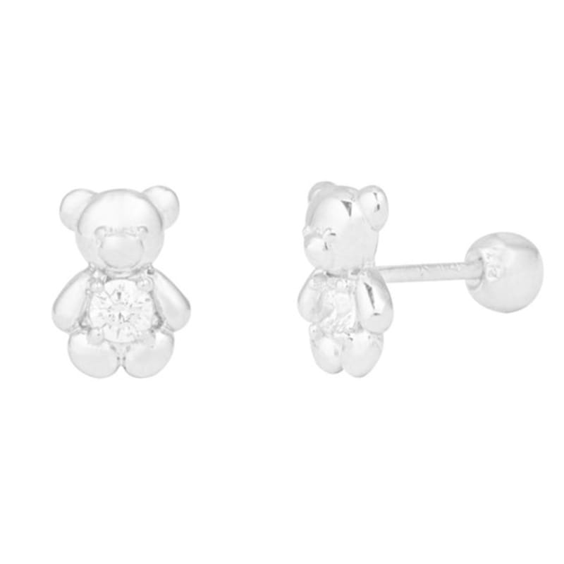 LUNNE 14k Bear Stone Piercing (14K Gold) #E03