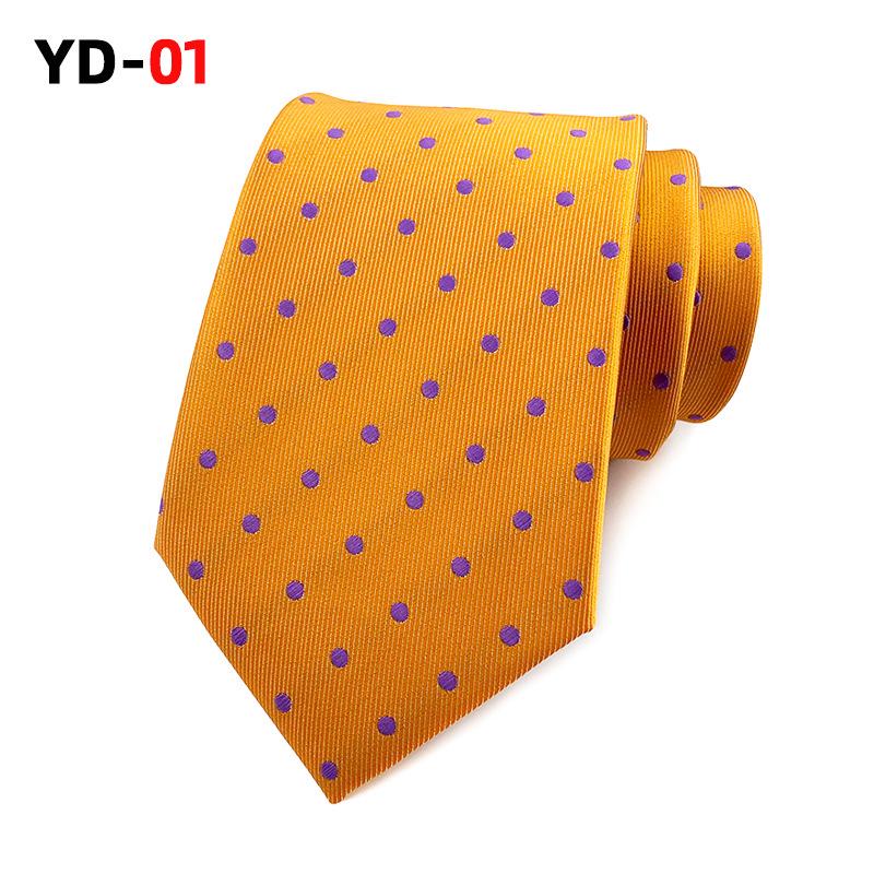 2025 Polka Dot Polyester Herren Business Casual Krawatte - Verschiedene Farben
