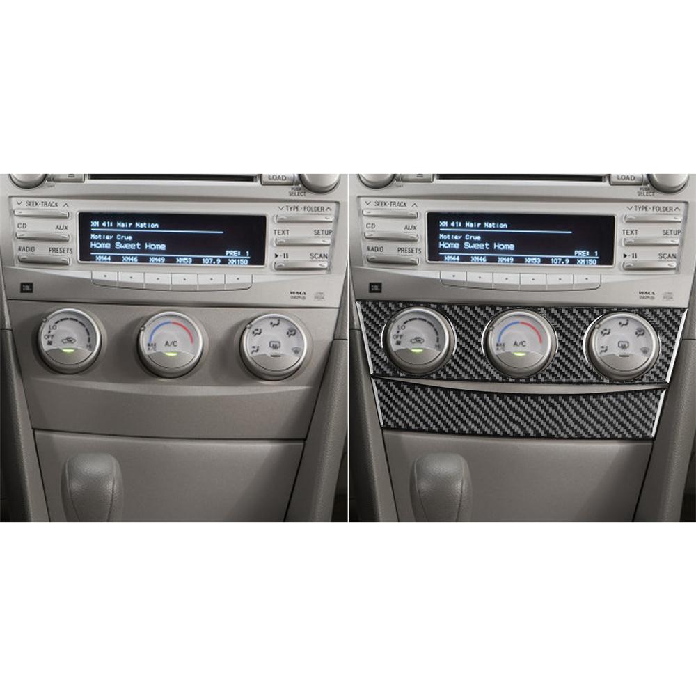 2Pcs Carbon Fiber Console Cover for Toyota Camry