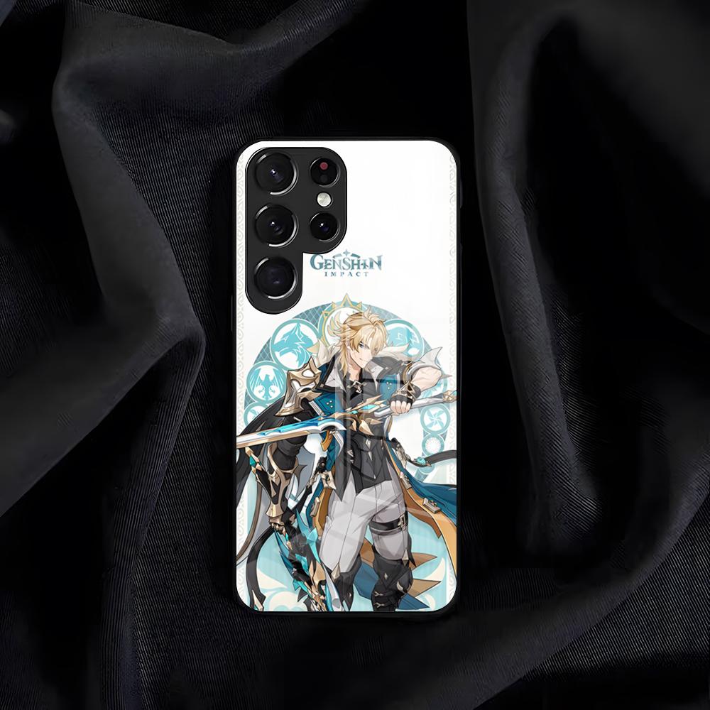 Varka Genshin Impact Phone Case For Samsung S26 S25 Edge S24 S23 S22 S21 S20 Ultra Plus FE Glass Cover