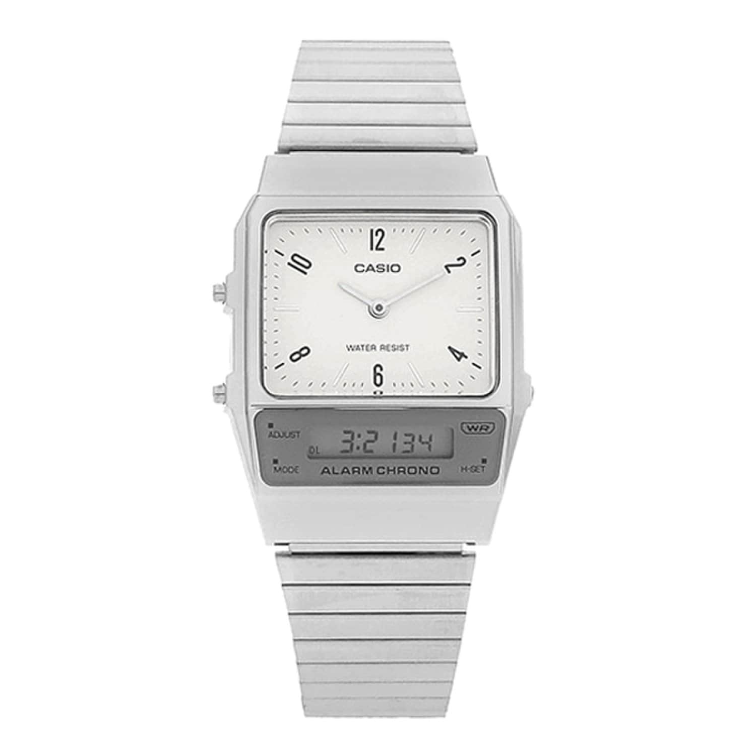 [Casio] AQ-800E-7A2DF (AQ-800E-7A2) Аналоговые цифровые квадратные винтажные ретро-часы унисекс из металла