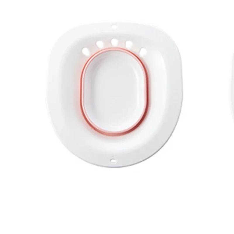 

Складной туалет-биде Портативная массажная сидячая ванна Самоочищающаяся для беременных женщин, пожилых людей, послеродовых пациенток, Лечебная ванна