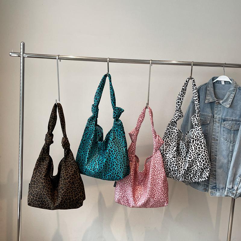 Women's Bag Leopard Print Shoulder Bag Underarm Bag Large Capacity Tote Bag