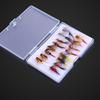 Realistic Softable Rubber Fishing Lures Set With Transparents Storage Box for Freshwaters Fly Fishing
