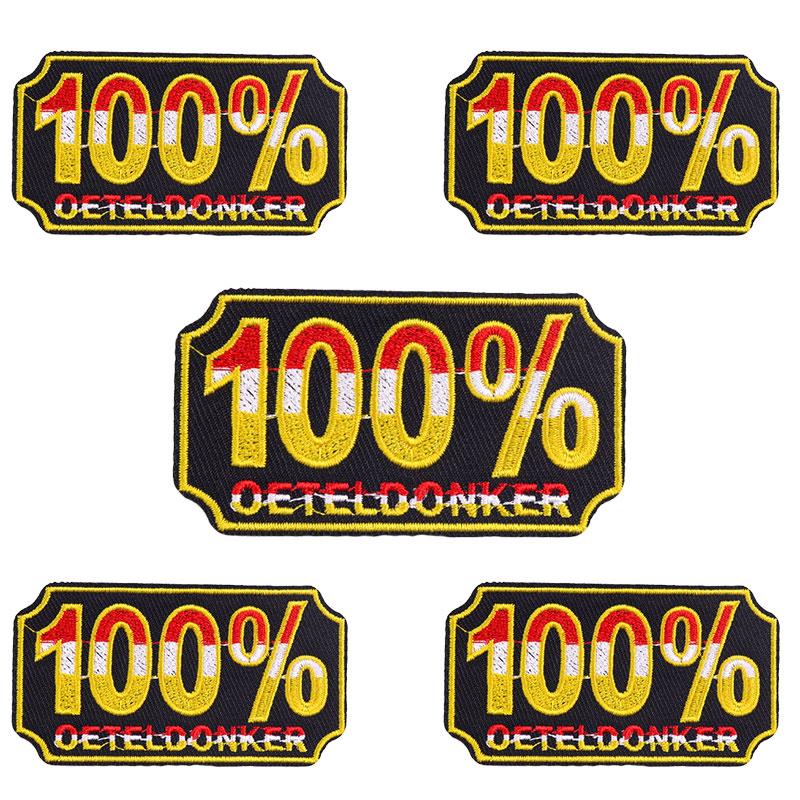 10pcs Wholesale Netherland Carnival Oeteldonk Emblem Patch Embroidered Patches For Clothes Iron On Patches For Clothing Sew 