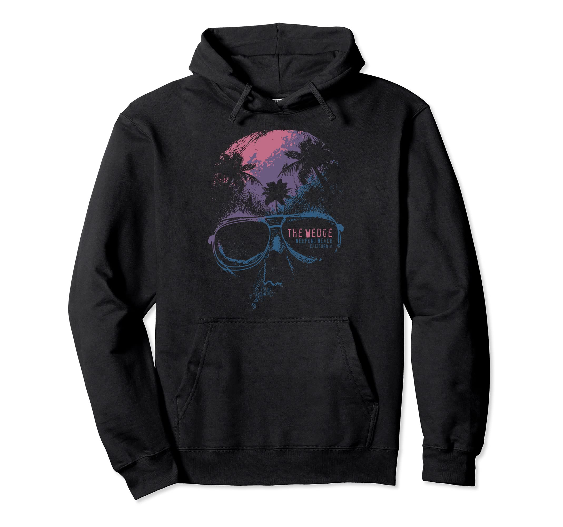 

Wedges Newport Beach Skull Summer California Surfing Hoodie чёрный