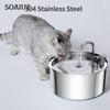 3,2l dávkovač vody pro kočky z nerezové oceli s tichým vodním čerpadlem Filtr Krmítko na pití pro kočky Psí miska s fontánkou