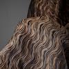 Heavy Embroidery Jacquard Fabric Layer Wave Texture Irregular Relief Pattern Designer Fabric For Diy Coat Jacket Clothing