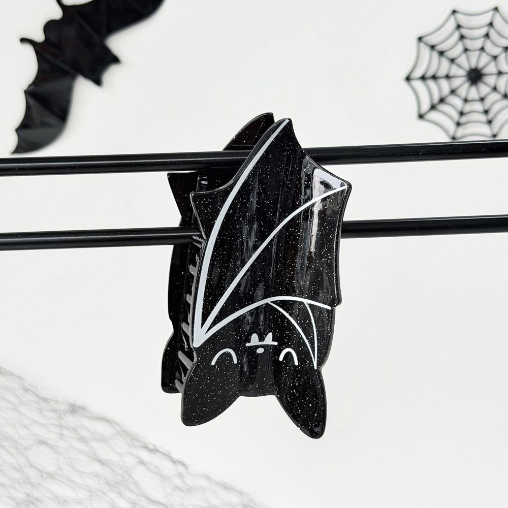 Acrylic Halloween Crab Clip Gothic Shark Clip Funny Bat Hair Claw Party