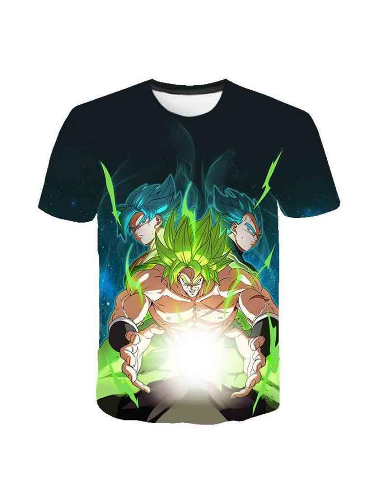 Sommer Dragon Ball Kinder T-Shirt 3D Druck Kurzarm Cartoon Super Saiyan T-Shirt Kinder Edition