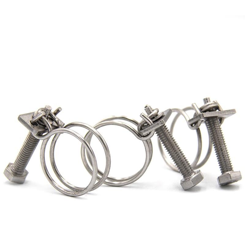 Bingyu 304 Stainless Steel Double Wire Hose Clamp