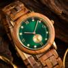 GRISON Quartz Olive Stainless Steel Hybrid 3 ATM Water Natural Business Women's Watch, Wood, Analog, Resistant, 34mm, Wood, Gift, GRL-002