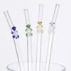 Reusable Drinking Straws Transparent Tea Coffee Straw Creative Straight Bend Straws  Bar Tool