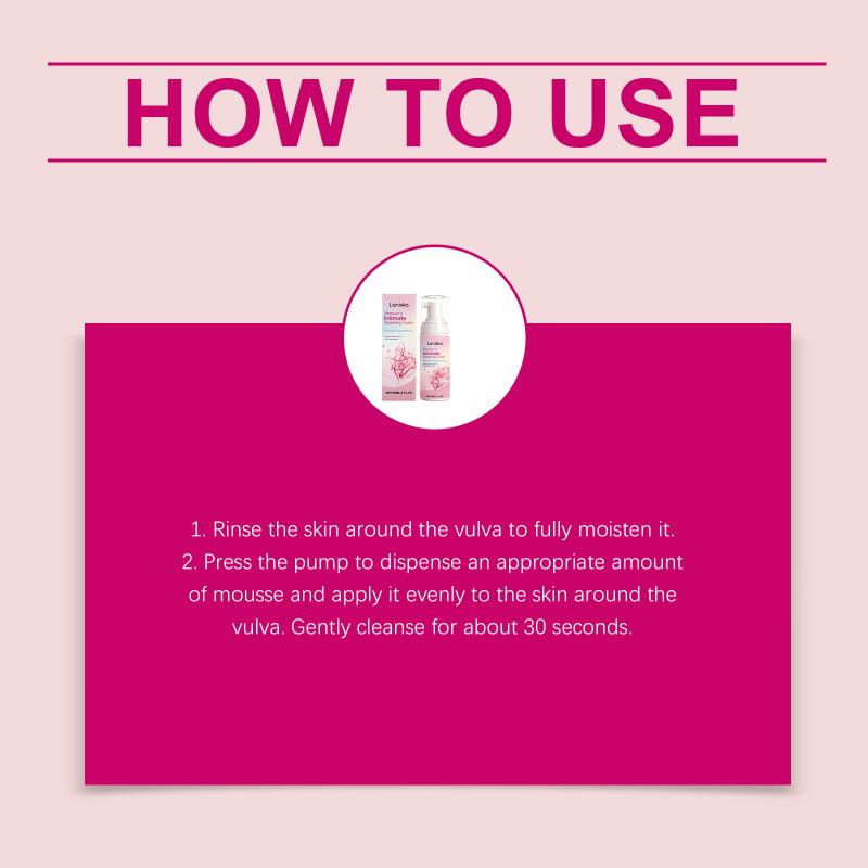 

Feminine Intimate Hygiene Mousse Wash, Reduces Odor Gentle Cleansing, Ph Balanced Daily Care For Freshness Comfort one size