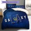 LA Galaxy Pattern Bedding Quilt Set  Home Decoration  Gift (1 * duvet cover + 2 * pillowcase  without core)