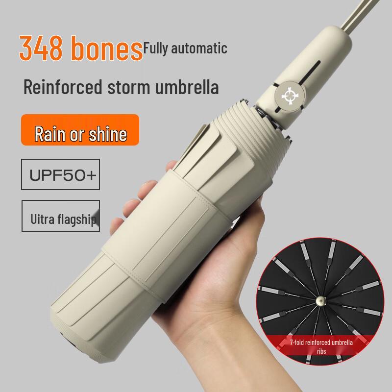 BaoDiNi Fully Automatic UV Protection Double Umbrella 58.5cm