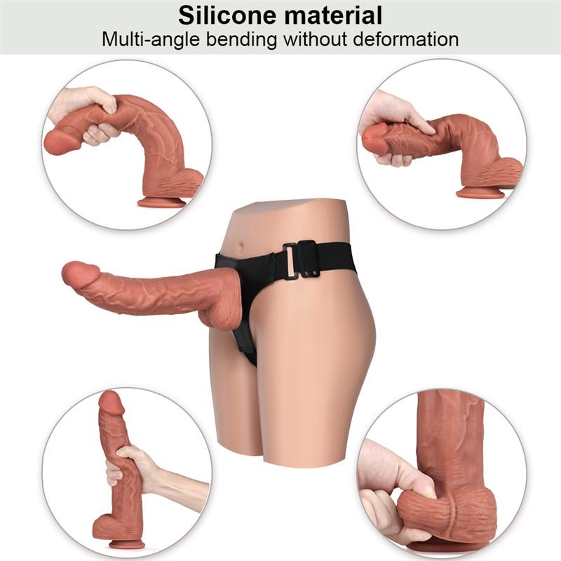Liquid Silicone Lifelike Dildo Female Products Manual Large Super Soft Simulation Tool Sex Toy