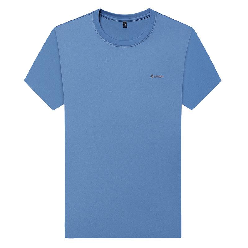 Crew Neck Short Sleevet Men's Summer Fashion Casual Versatile Ice Quick-Dry Top