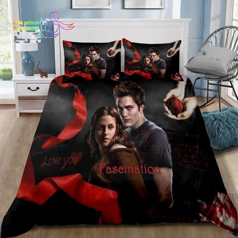 3D The Twilight Saga Hd Printed Comfortable Duvet Quilt Cover Pillowcase Bedding Set Children Bedroom Decoration Home Textile