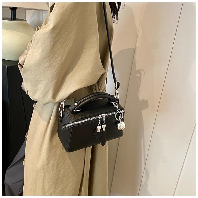 Modische und Hochwertige Handtasche, Retro und Einfache Boston Einzelraum Crossbody Kleine Quadratische Tasche