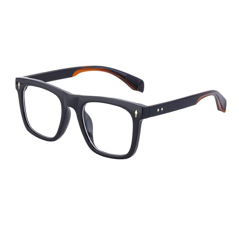 Retro Square Frame Glasses Frame Men'S Simple And Versatile Glasses Frame Women Can Be Equipped With Myopia Optical Frames