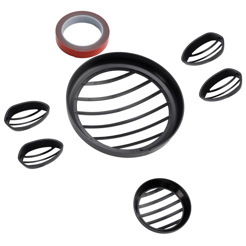 Front Headlight Guard Cover Grille Black Set Fit For Yamaha Pg-1 2023-2024