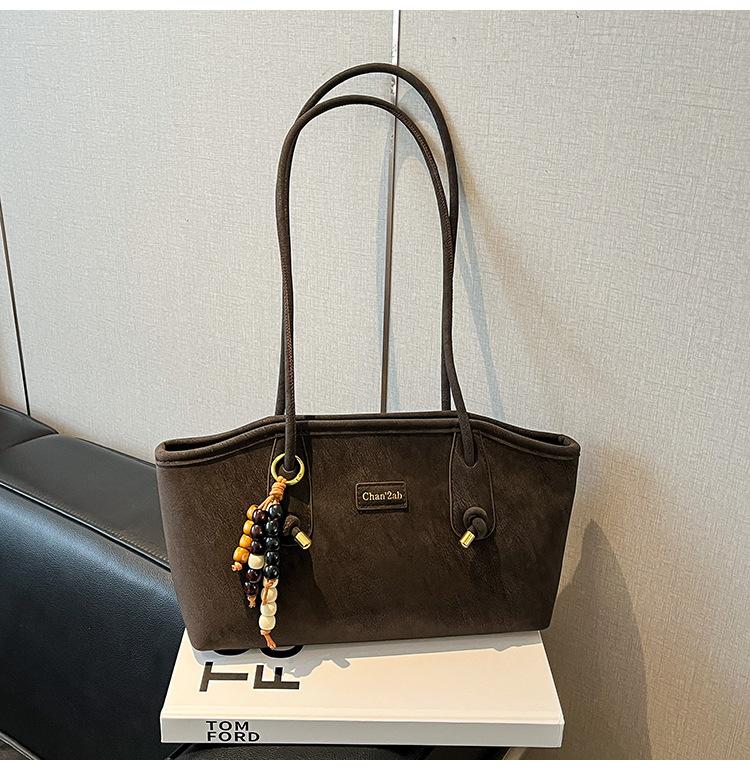 Winter Korean Version Niche Casual Shoulder Bag Women's Bag Retro Simple Commuter Underarm Bag 2025 New Fashion Bag