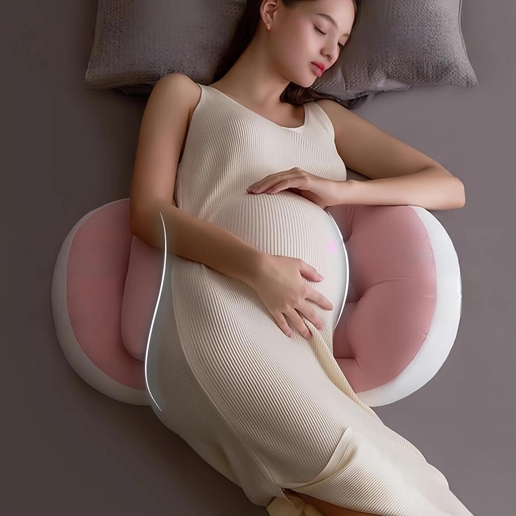 U Shaped Maternity Pillow - Full Body Support for Pregnant Women, Comfortable Belly Back Hip Pain Relief for Side Sleepers