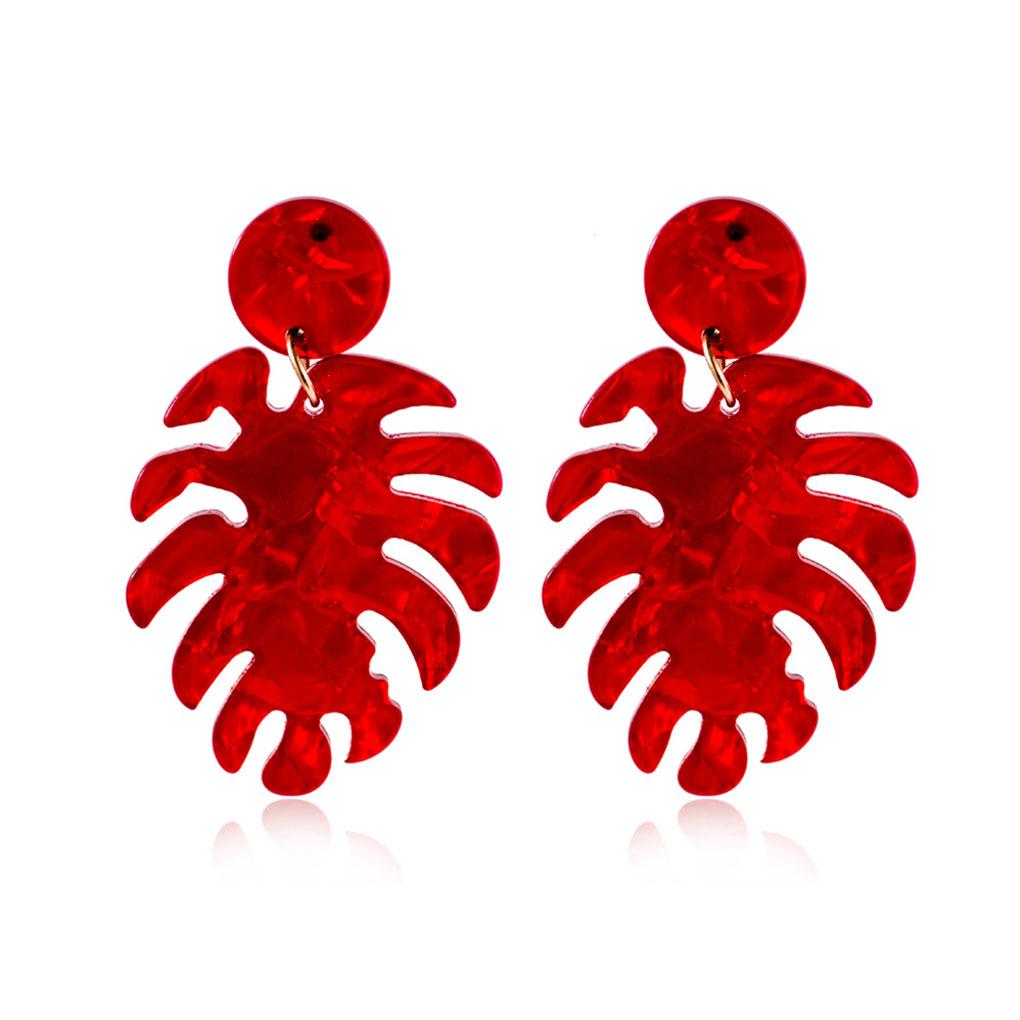 Серьги-гвоздики Личность Женские Украшения Висячие Серьги Изысканные Популярные Аксессуары Длинный Узор Висячие Серьги Летняя Вечеринка красный