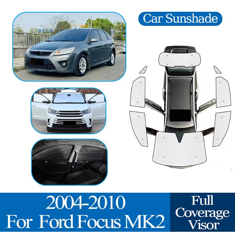 For Ford Focus MK2 MK2.5 Hatchback 2004 2005 2006~2010 Car Window Sunshade Anti-UV Full Coverage Sunshade Cover Protection Board