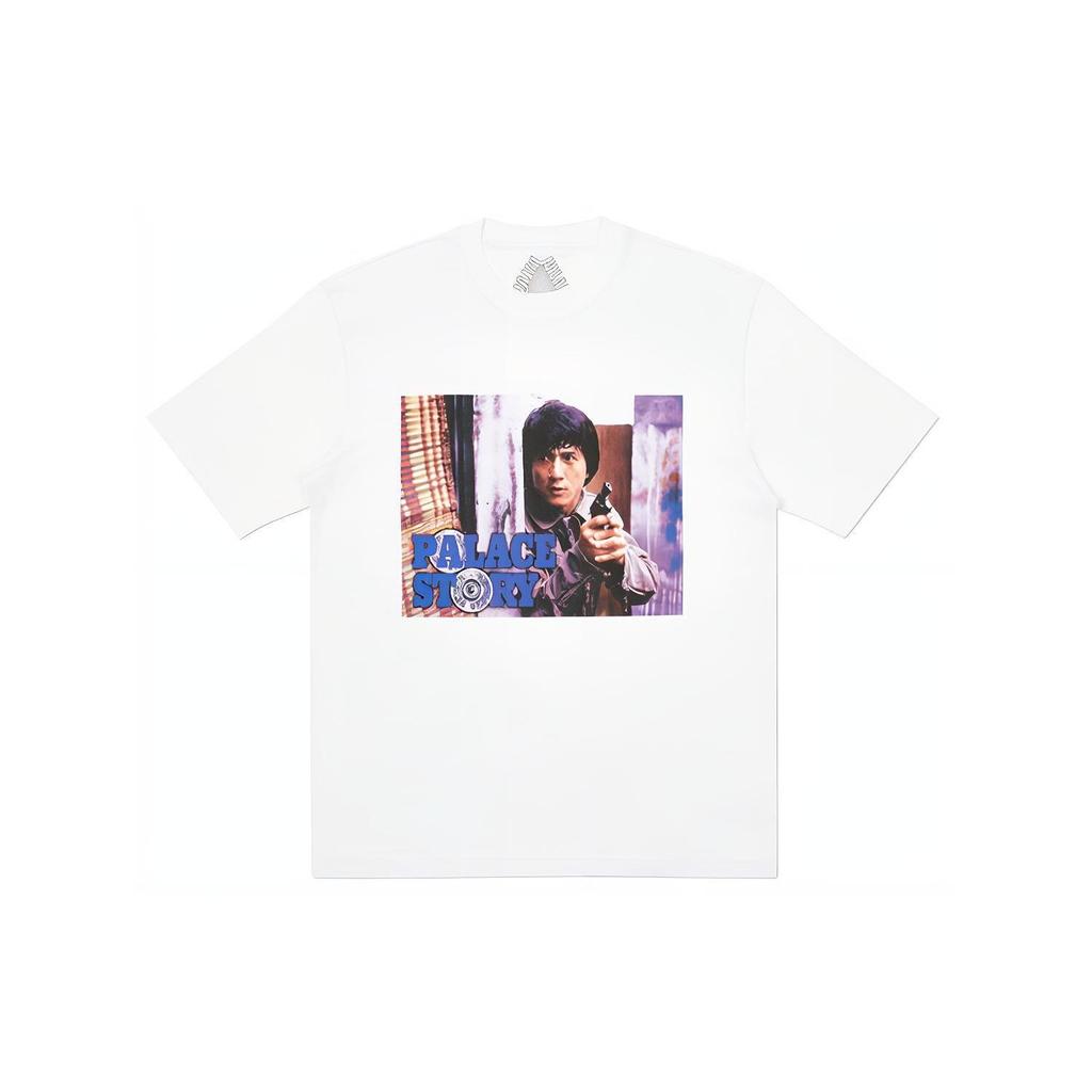 Palace X CHENGLONG'JINGCHAGUSHI' T Shirt Unisex White PAL-FW20-264