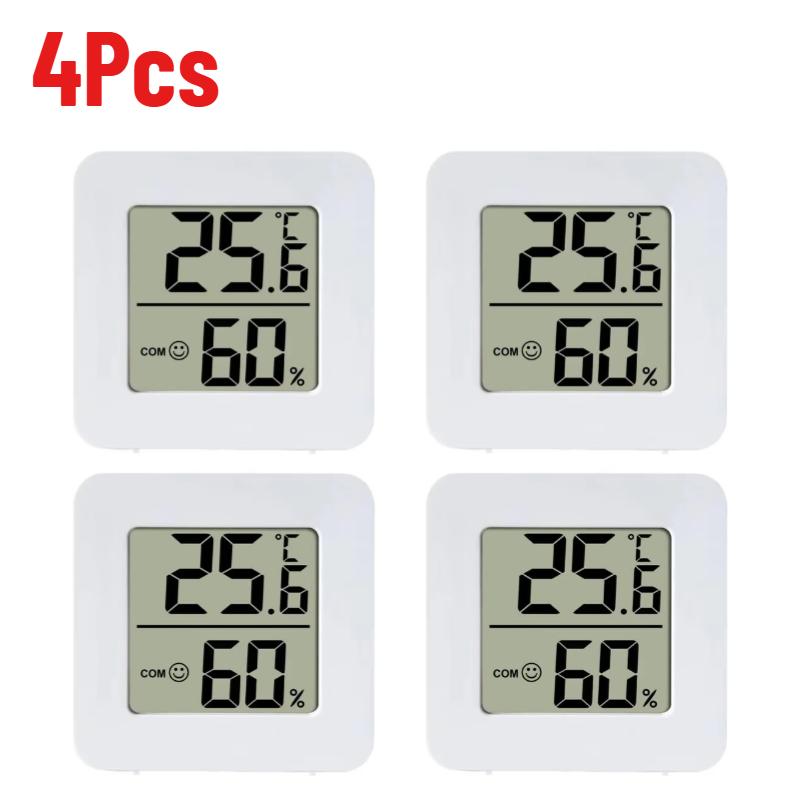 Digital Hygrometer Thermometer Indoor Thermometer Temperature Gauge Mini LCD Weather Station Sensor For Home Pet Humidity Meter
